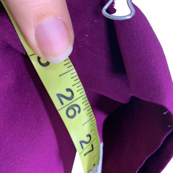 J Crew Deep Purple Sleeveless Silk Jumpsuit Size 0 - Picture 9 of 12